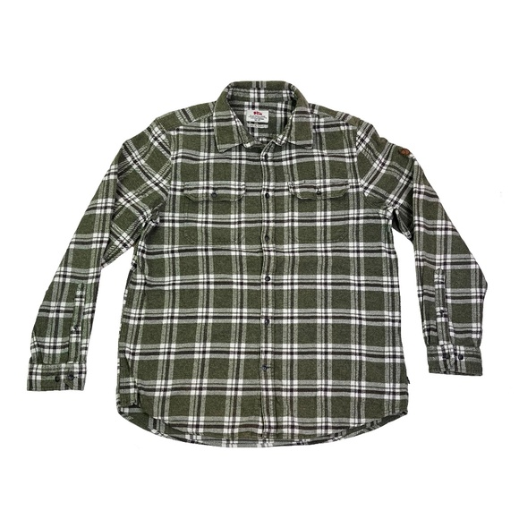 Fjallraven Comfort Fit Flannel Shirt Plaid Long Sleeve - Picture 1 of 4